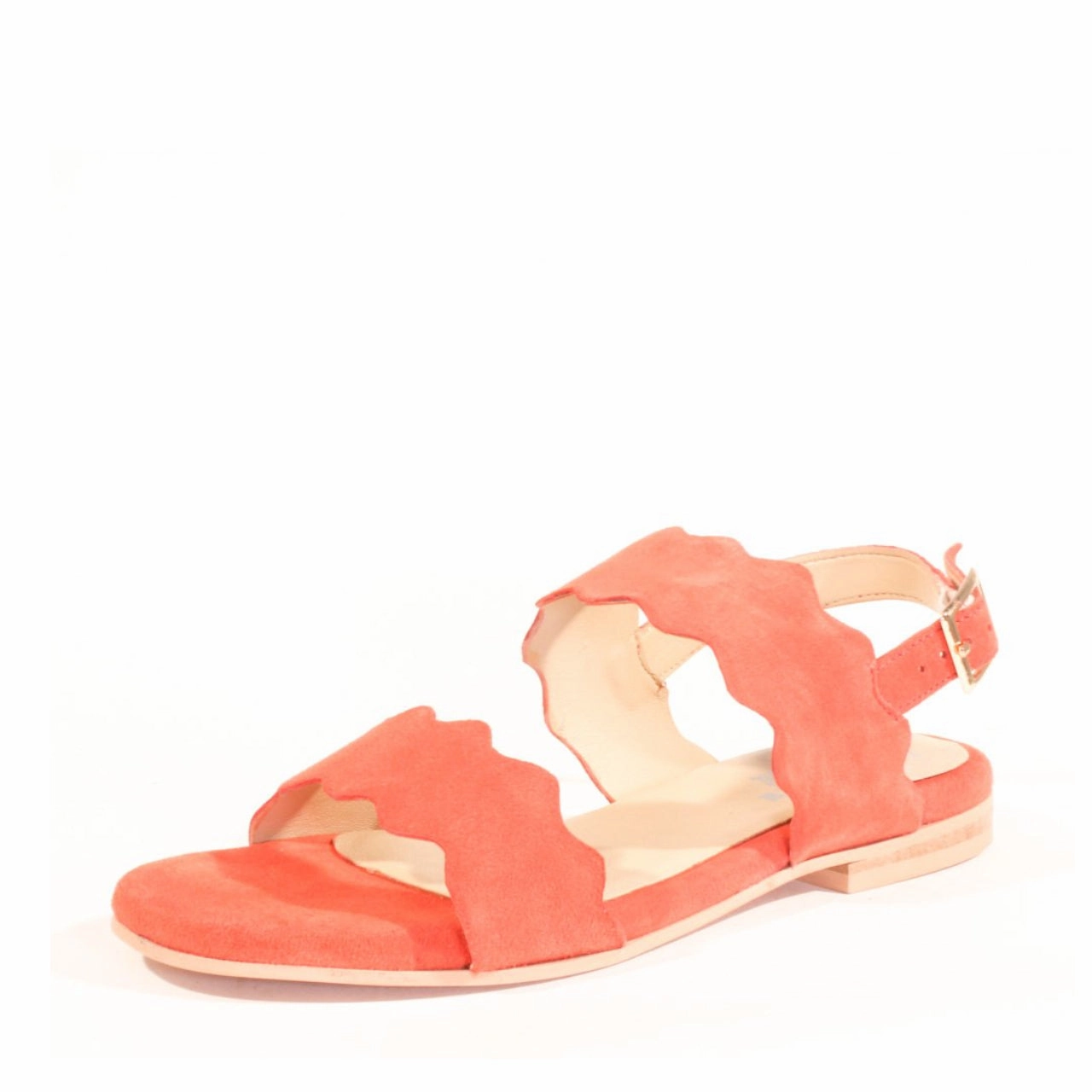 Sandals Vacation Deals Jarden Suede Scallop Sandals