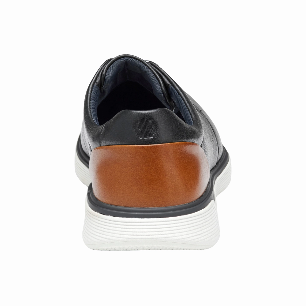 Johnston & Murphy XC4 Prentiss 2 Plain Toe Black Leather Shoe (Men's) Waterproof Shoes Shoes