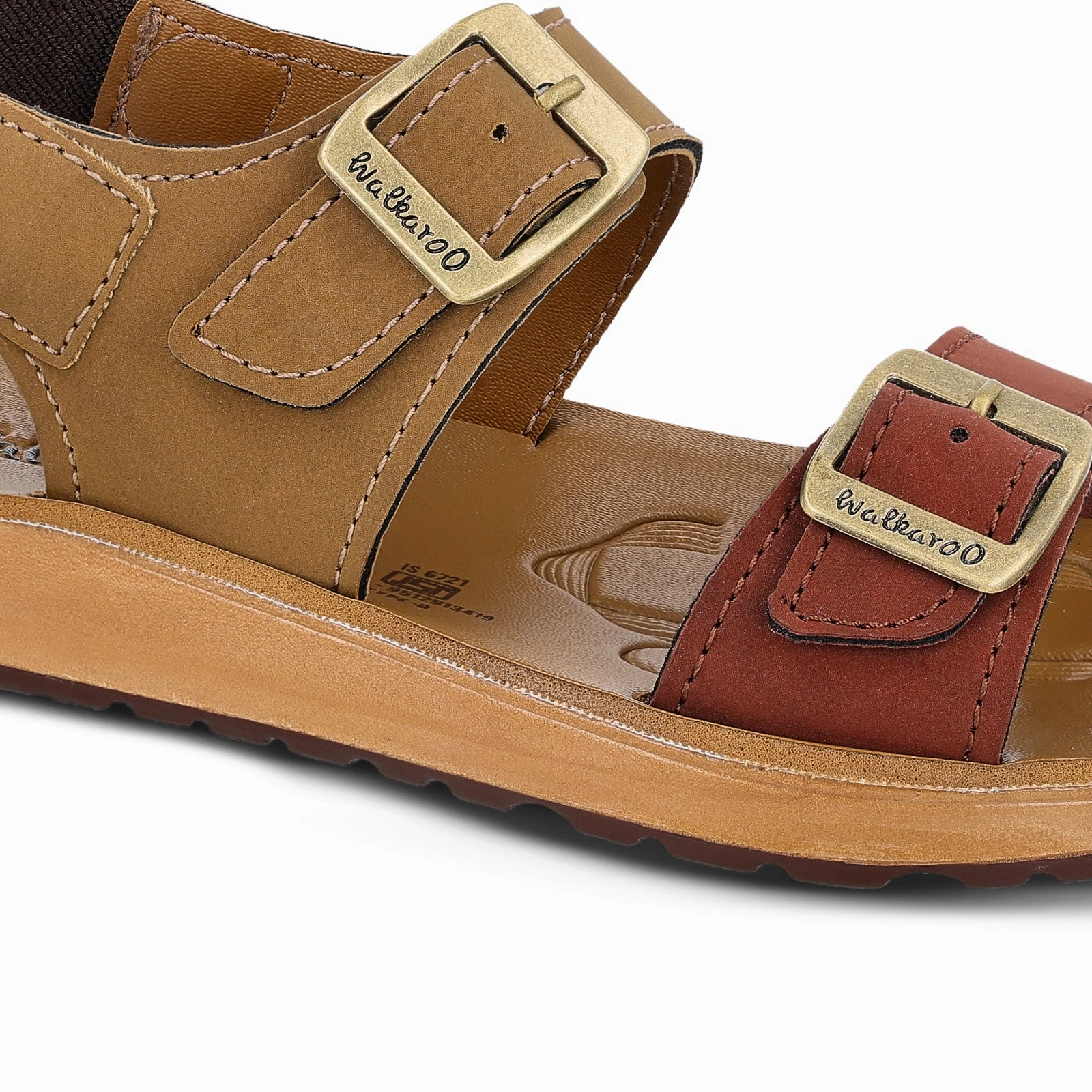 Kid's Daily Wear Sandal  - WK733 Barn Red Tkee Sandals