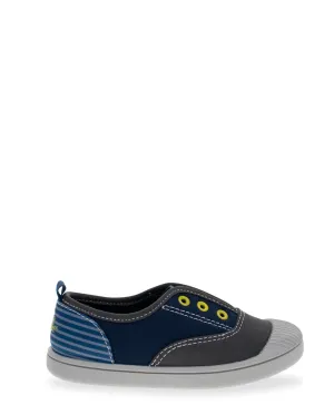 Non Slip Waterproof Shoes Kids Jetty Color Block Slip On - Navy