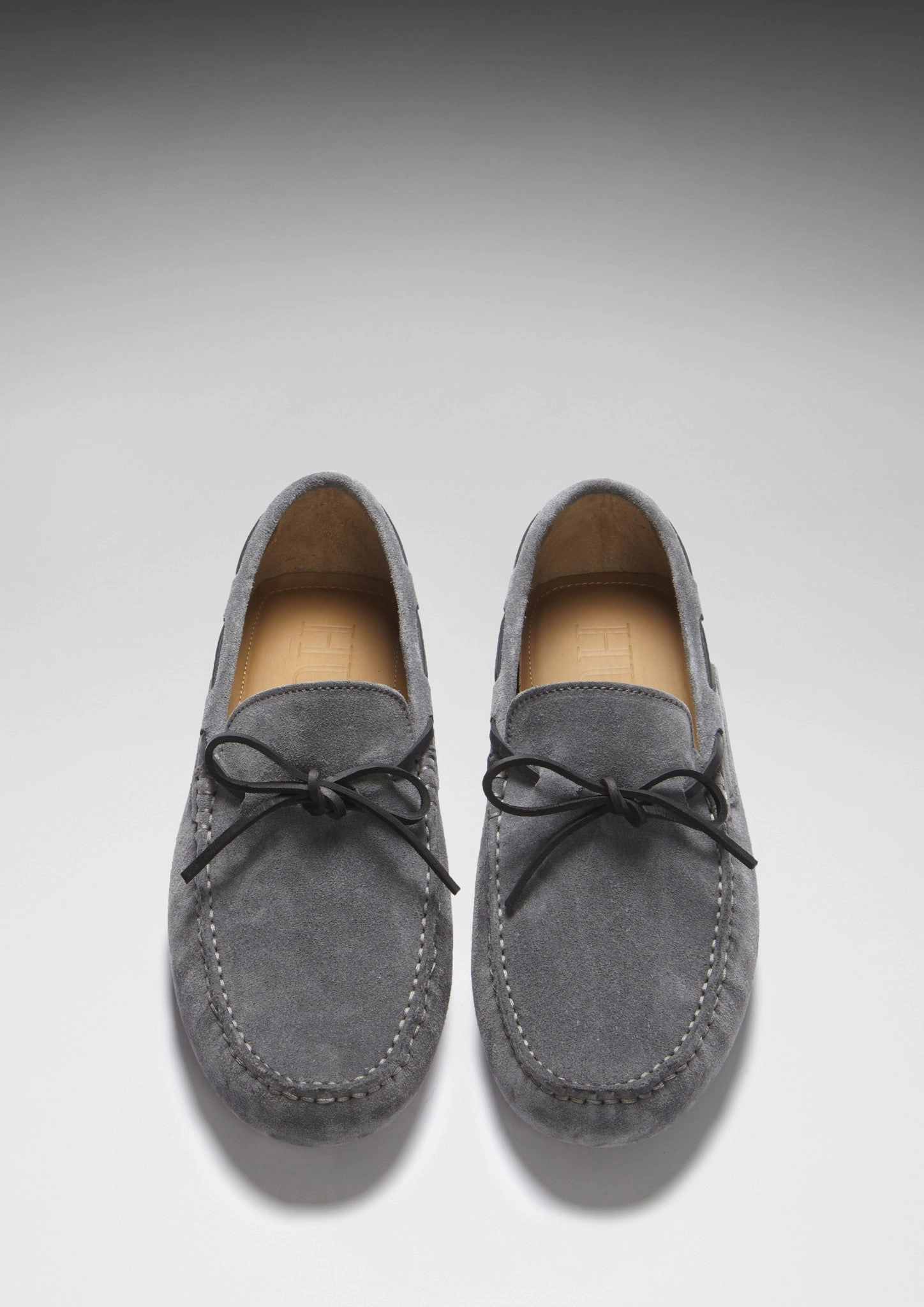 Loafers Oxford Laced Driving Loafers, slate grey suede