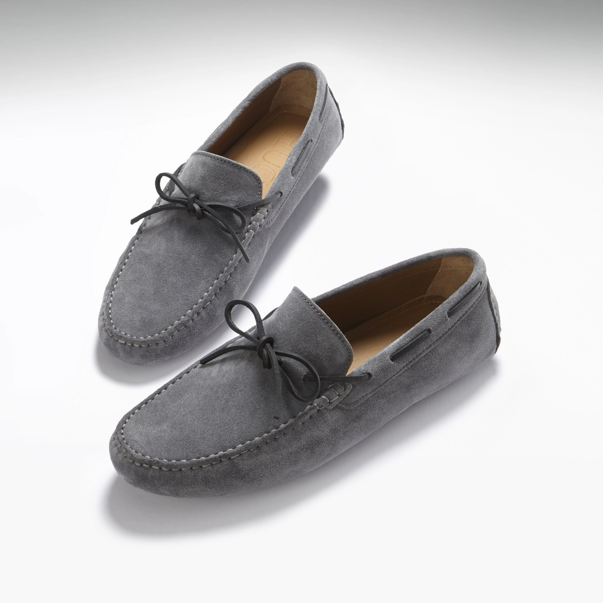 Santa Cruz Loafers Laced Driving Loafers, slate grey suede