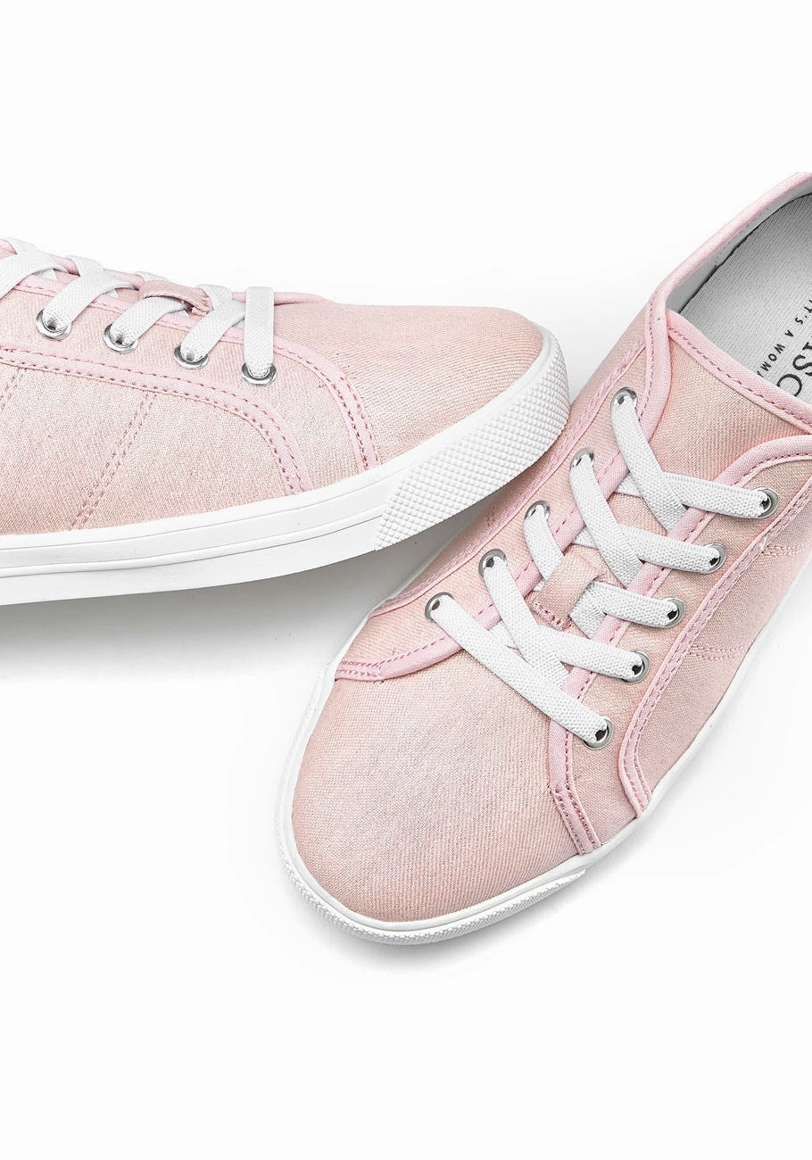 LASCANA Women's Comfortable Glitter Sneakers