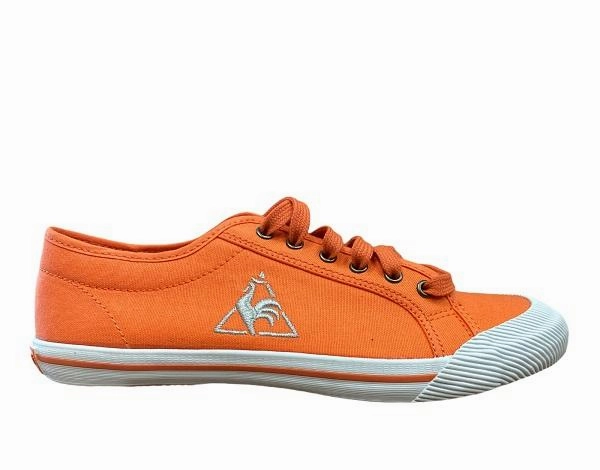 Le Coq Sportif scarpa sneakers in tela da donna Deauville 1410466 arancione Slip On Sneakers Walmart
