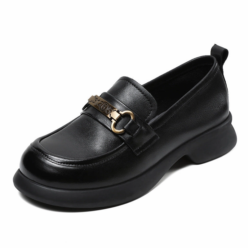 Women Spring Minimalist Soft Leather Casual Loafers Chic Loafers