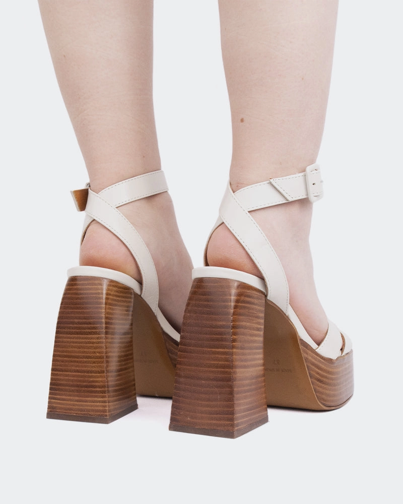 Sandals Dominican Legacy Off White Leather