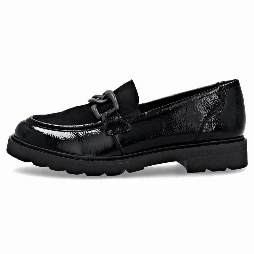 Remonte Anuschka 01 Black Leather Loafer (Women's) Loafers With Tights