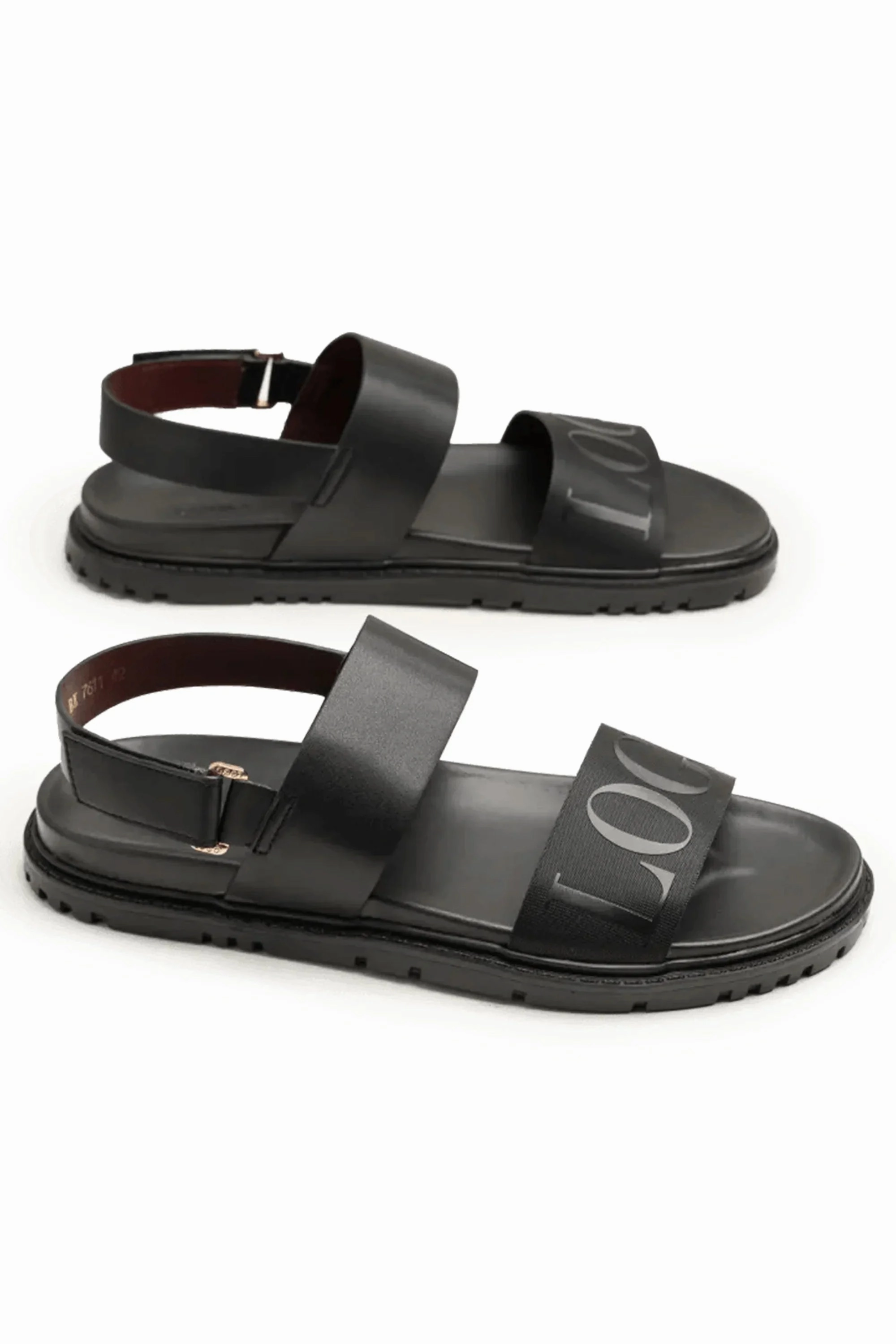 Boho Wedge Sandals LOGO 7611 BKA