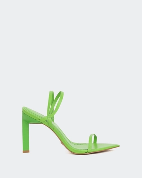 Lolas Green Leather Brynn Sandals