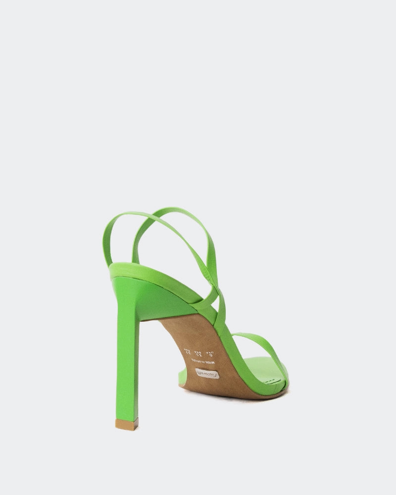 Lolas Green Leather Shade Shore Sandals