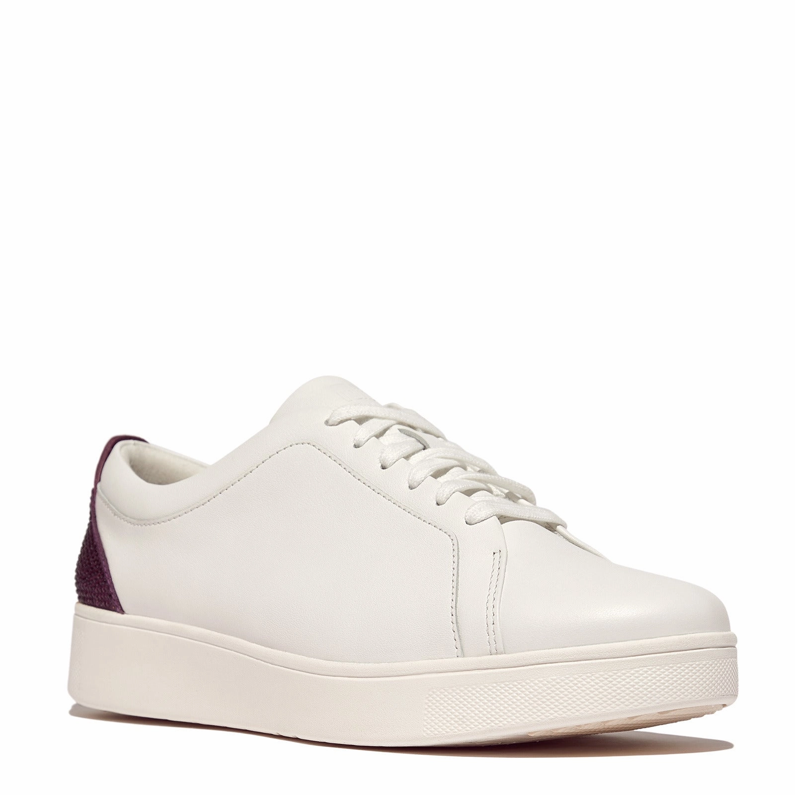 Waterproof And Non Slip Shoes Women's FitFlop, Rally Crystal Backtab Leather Sneaker