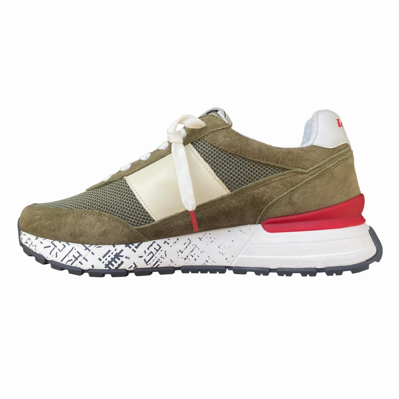Lotto Leggenda scarpa sneakers da uomo Tokyo Ginza PRT 222656 DC0 oliva-nero-rosso Jimmy Choo Shoes Sneakers