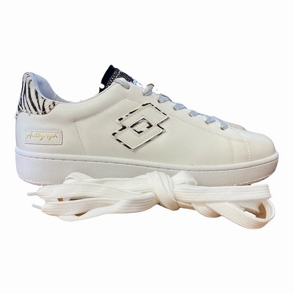 Wide Width High Top Sneakers Lotto Leggenda sneakers da donna Autograph Zebra W 217871 90T bianco-nero-oro
