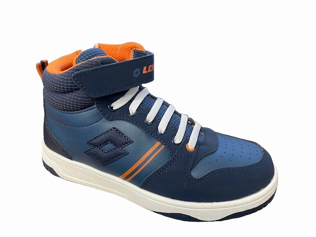 Dolce Vita Sneakers Lotto sneakers alta da ragazzo con laccio elastico e velcro Rocket AMF Mid CL S 218154 6Y3 ocean blue-dark blue