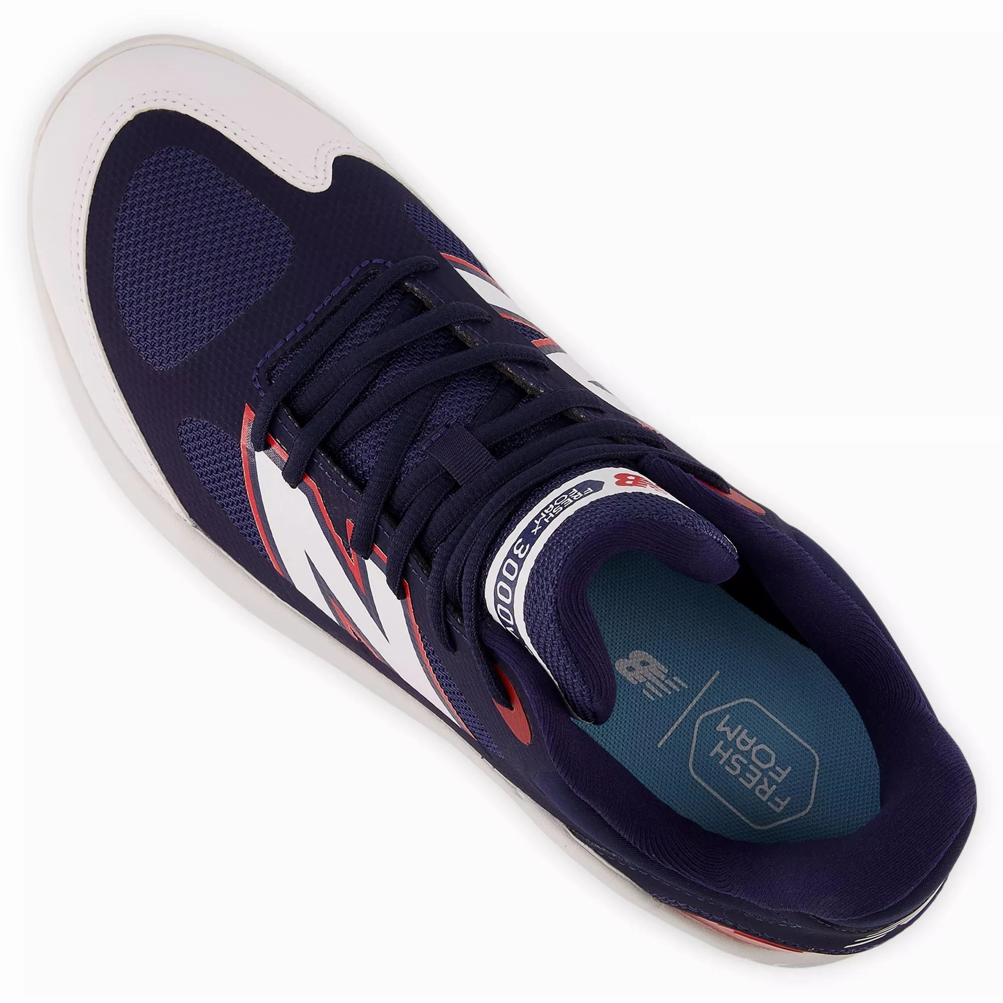 New Balance Men's Fresh Foam 3000 v7 Turf Baseball Shoes - Navy/White/Red - T3000RB7