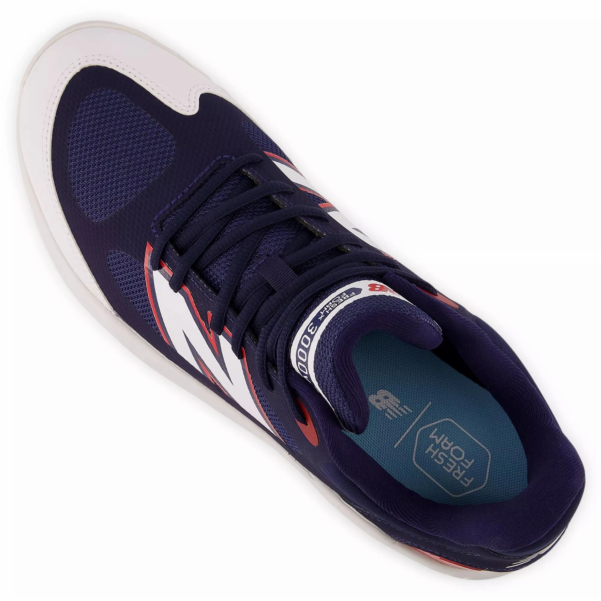 New Balance Men's Fresh Foam 3000 v7 Turf Baseball Shoes - Navy/White/Red - T3000RB7