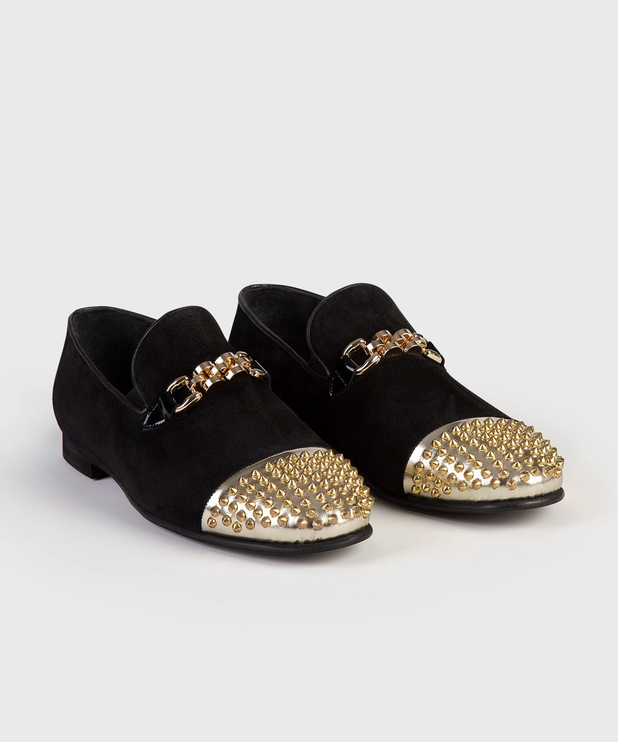 Studded and Embroidered Loafers Italian Driving Loafers