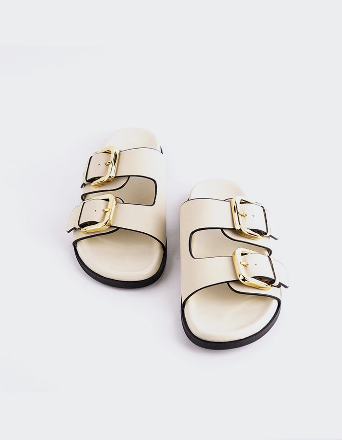 Sindy Off White Leather Sandals Similar