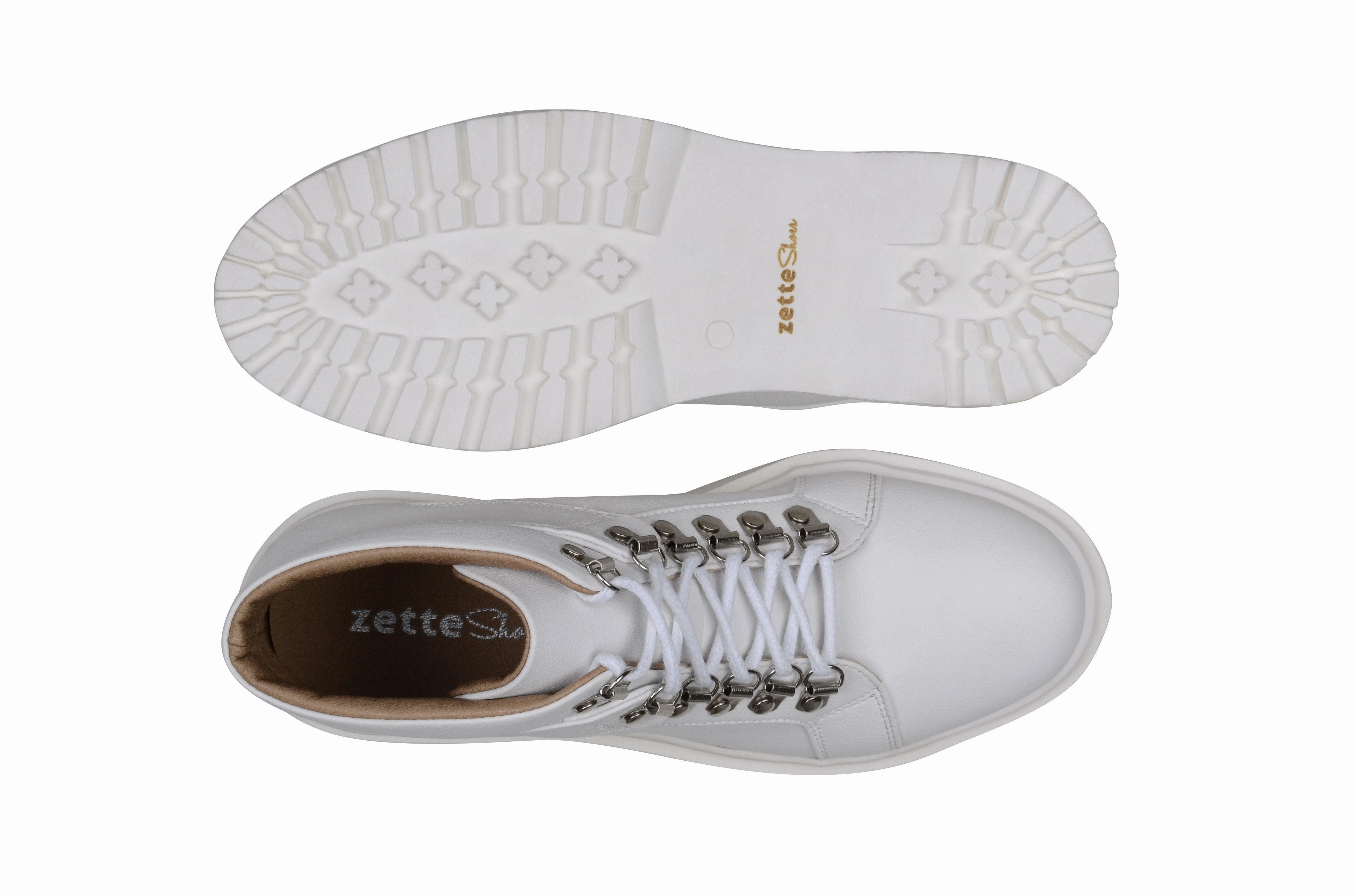 Best Waterproof Shoes For Toddlers 'Gen' vegan leather lace-up boot by Zette Shoes - white