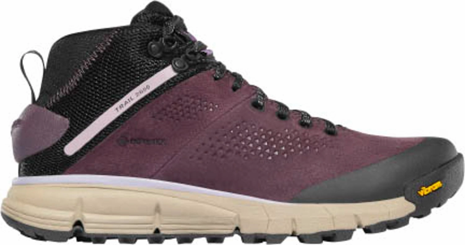 Danner Trail 2650 Mid Womens Marionberry Leather 4in GTX Hiking Boots Memory Foam Hiking Shoes
