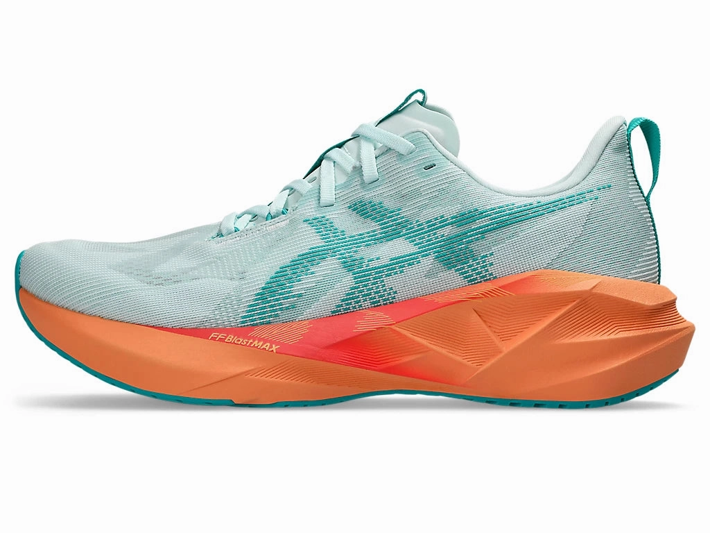 Men's Asics Novablast 5 - Soothing Sea/Wave Teal Asics Anti Pronation Running Shoes