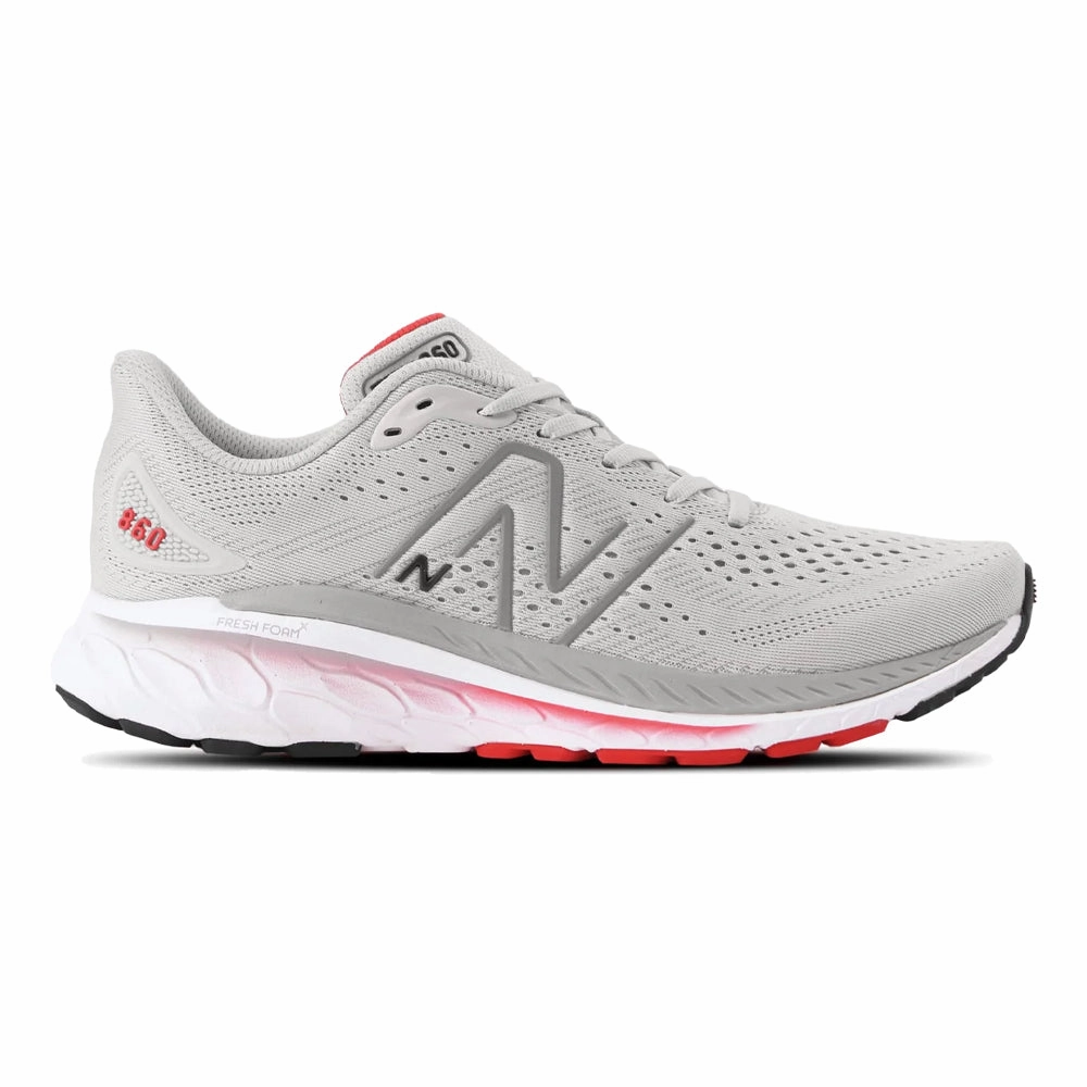 Men's New Balance Fresh Foam X 860v13, Light Aluminum, 12 2E Wide New Balance Energy Arc