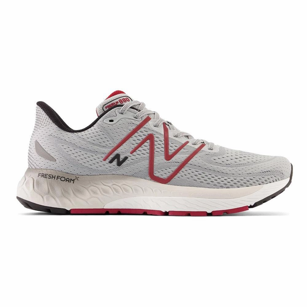 Gtx New Balance Men's New Balance Fresh Foam X 880v13, Aluminum Grey/Crimson, 12 2E Wide