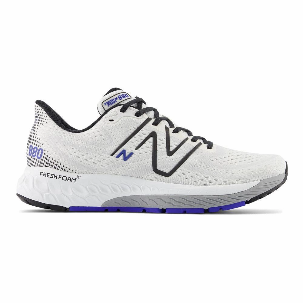 990v4 New Balance Men Men's New Balance Fresh Foam X 880v13, White/Black, 15 D Medium