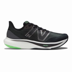 Roav V1 New Balance Men's New Balance FuelCell Rebel v3, Black/Infinity Blue/Vibrant Spring, 11 D Medium