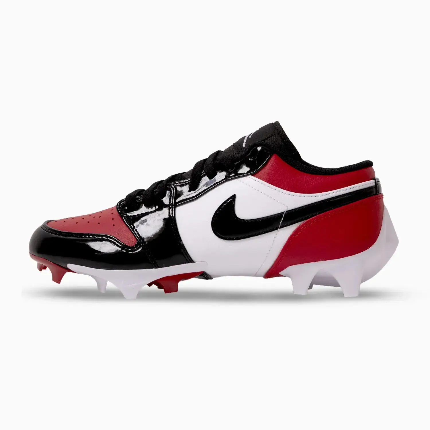 Soccer Cleats Rashford Men's Jordan 1 Low TD Football Cleat "Gym Red Black"
