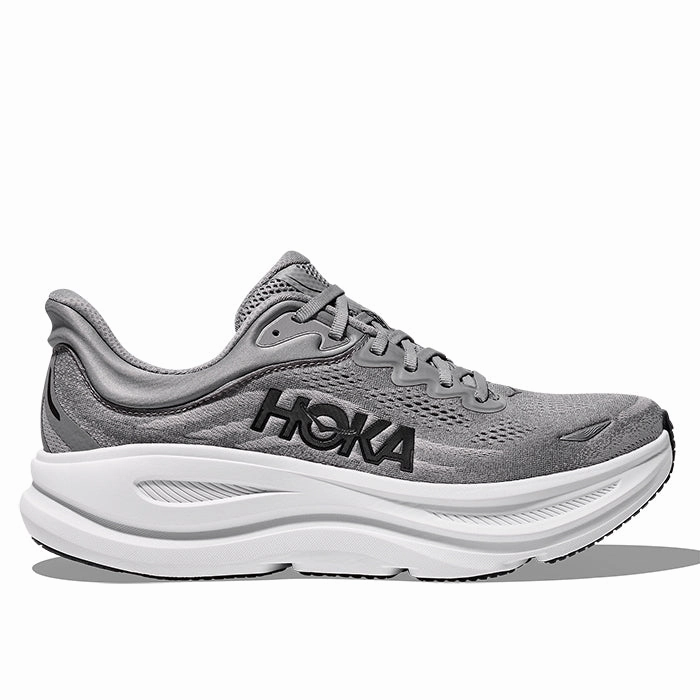 Marietta Ga Mens Hoka Bondi 9 Extra Wide in Galactic Grey/Stellar Grey