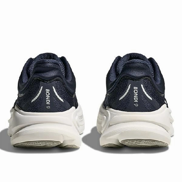 Mens Hoka Bondi 9 Extra Wide in Varsity Navy/White Savannah