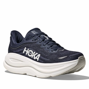 Mens Hoka Bondi 9 Extra Wide in Varsity Navy/White Utah