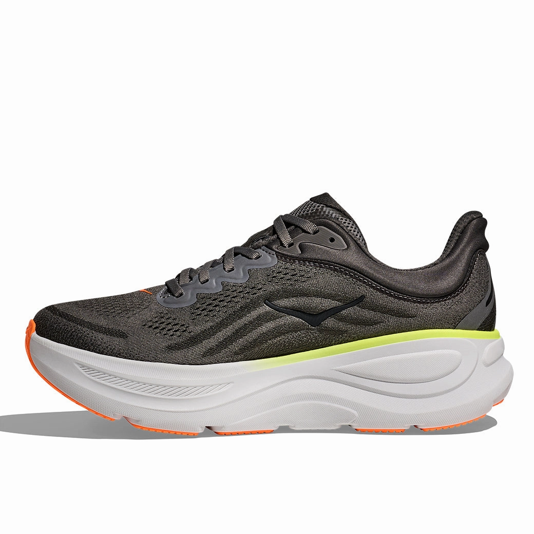 Mens Hoka Bondi 9 in Asphalt Grey/ Gravel Gore Tex