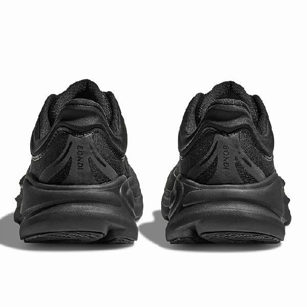 Mens Hoka Bondi 9 Wide in Black/Black Shoes For Hammer Toes