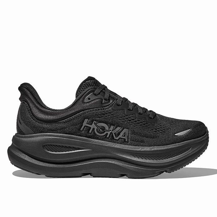 Shoes History Mens Hoka Bondi 9 Wide in Black/Black
