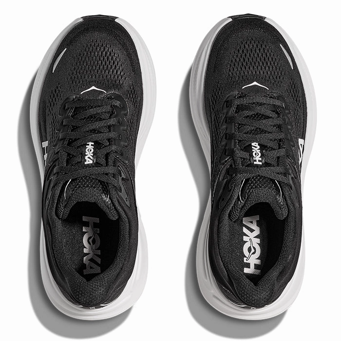 Shoes Jerusalem Mens Hoka Bondi 9 Wide in Black/White