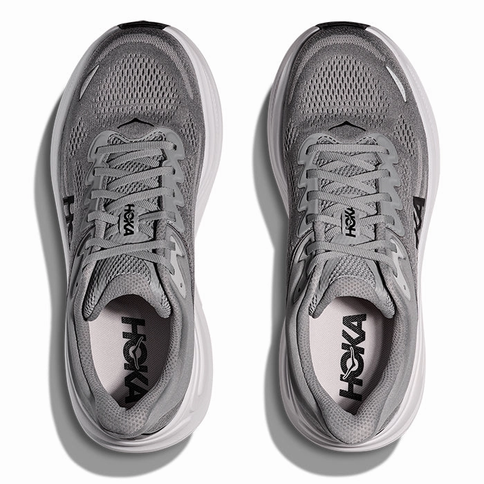 Shoes Richmond Va Mens Hoka Bondi 9 Wide in Galactic Grey/Stellar Grey