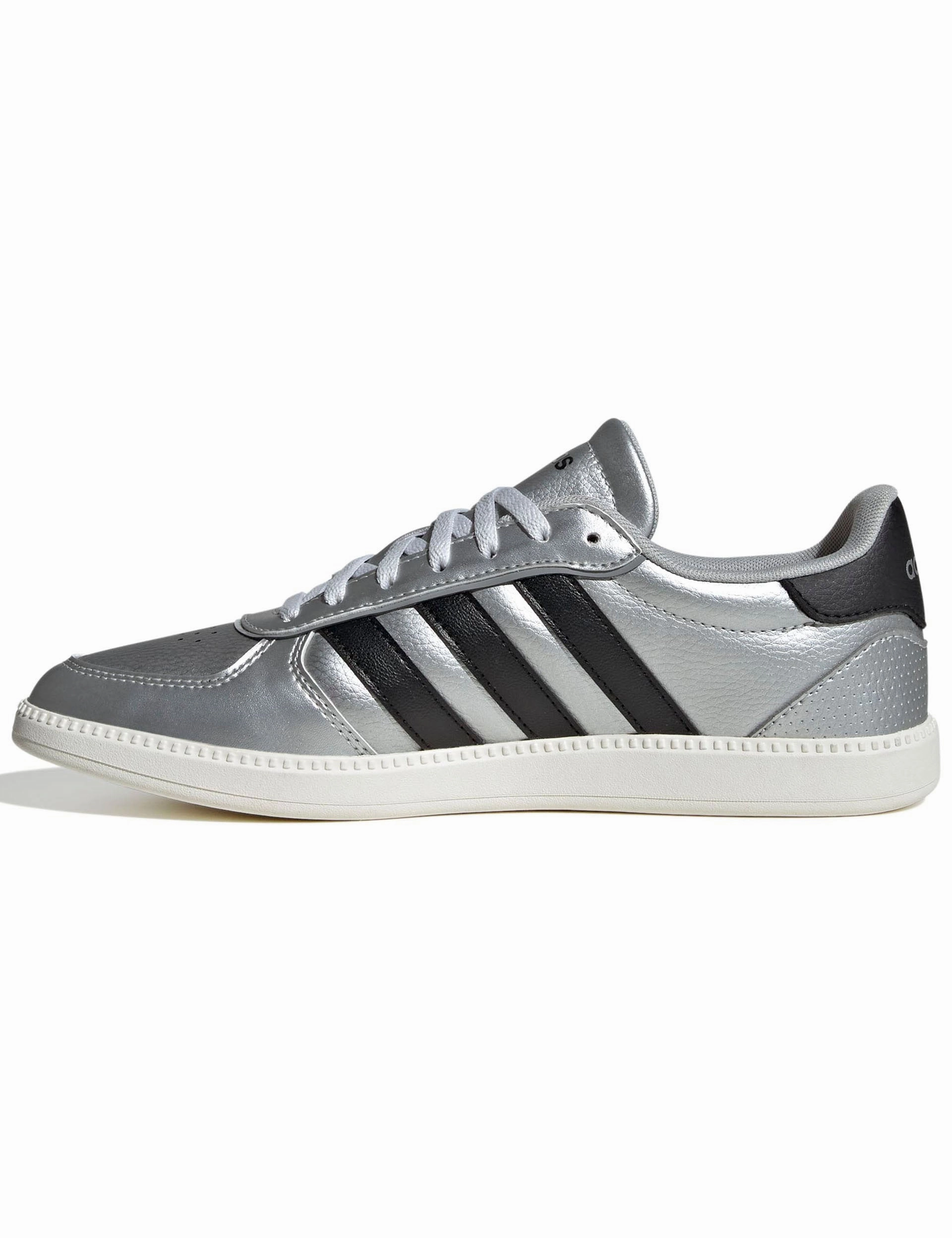 Adidas Rare Shoes Breaknet Sleek Shoes - Matte Silver/Core Black/Off White