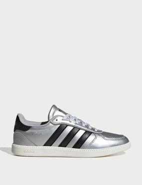 Classic Adidas Shoes Breaknet Sleek Shoes - Matte Silver/Core Black/Off White