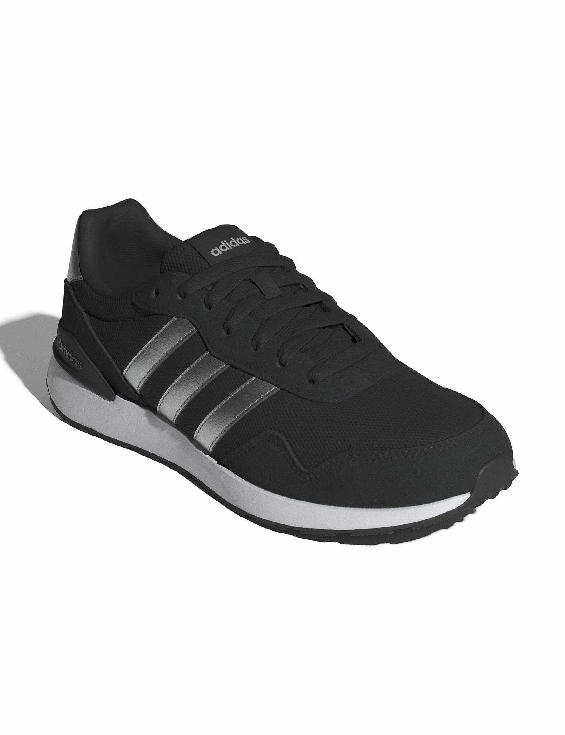 Run 60S 4.0 Shoes - Core Black/Silver Metallic/Cloud White Adidas Shoes Shell Top