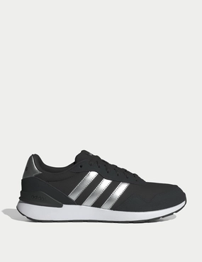 Run 60S 4.0 Shoes - Core Black/Silver Metallic/Cloud White Slip On Adidas Shoes