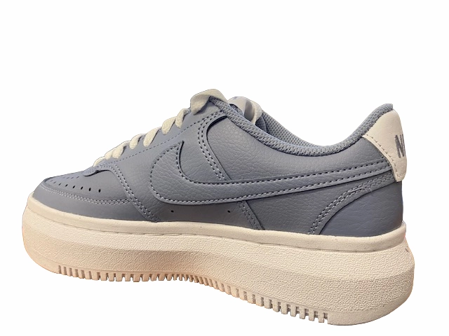 Nike scarpa sneakers con zeppa Court Vision Alta Leather DM0113 400 celeste polvere bianco Pastry Sneakers