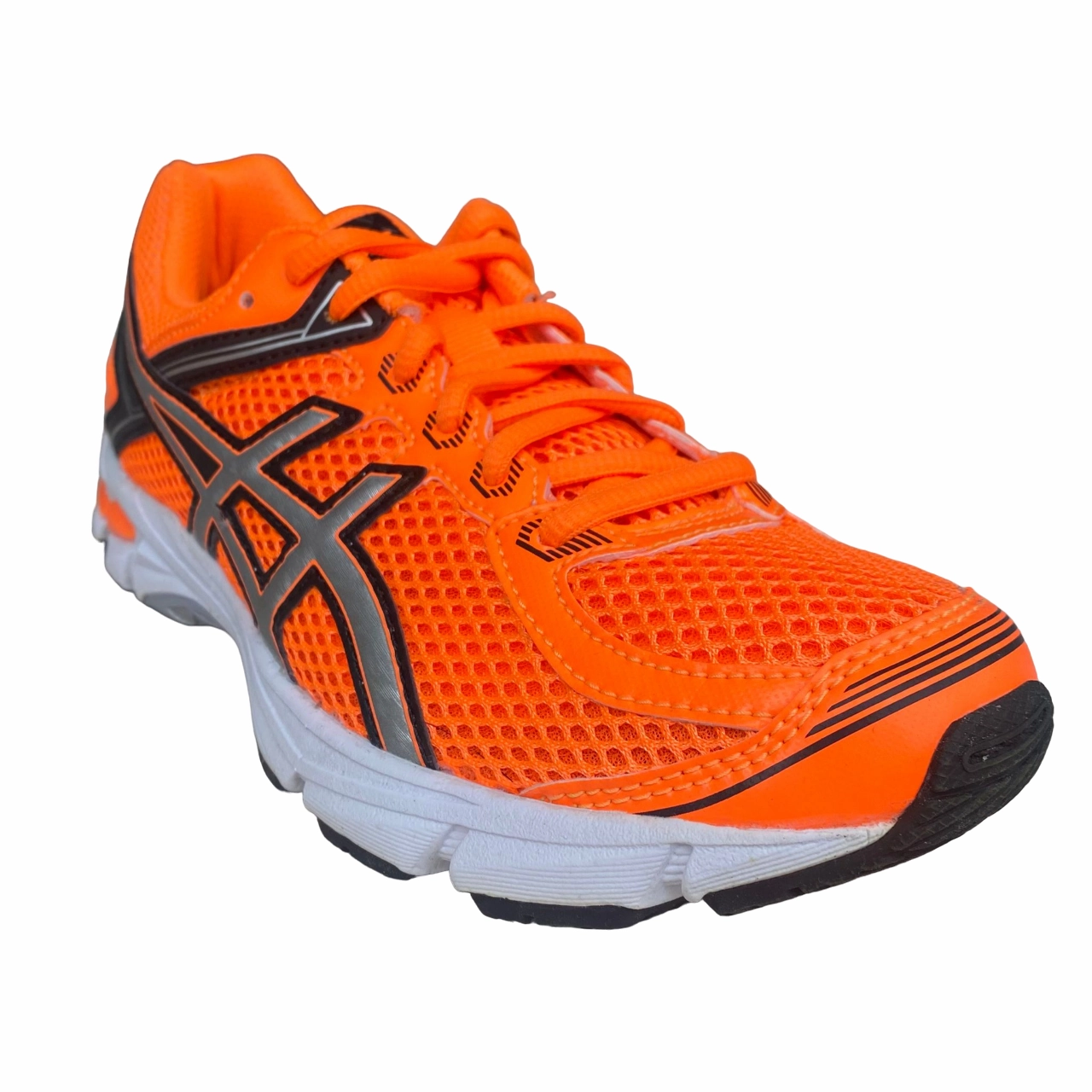Asics scarpa da corsa da ragazzo GT 1000 4 C558N 3093 arancio-argento-nero Vintage Asics Cheer Shoes