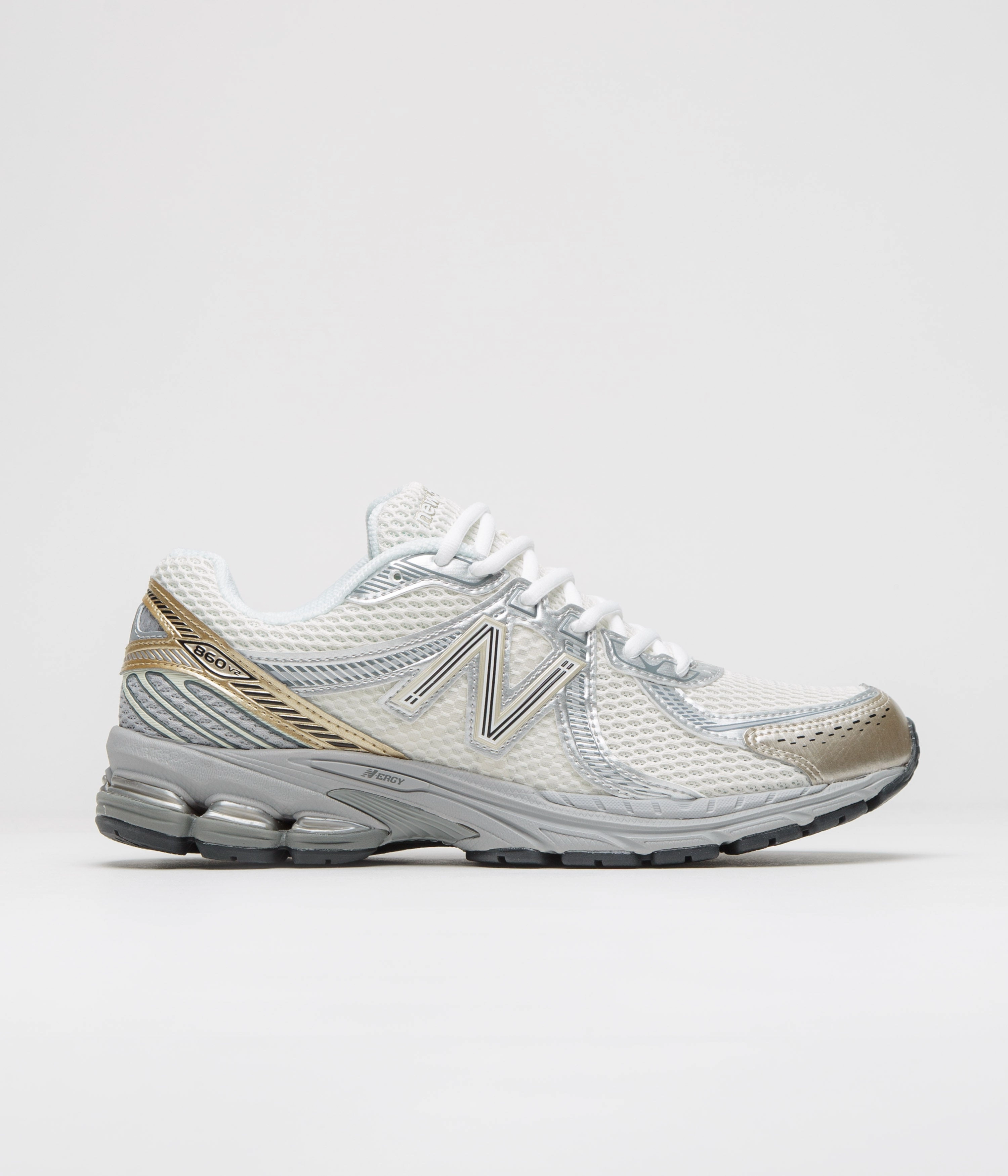 Womens New Balance 327 New Balance 860 Shoes - Sea Salt / Gold Metallic