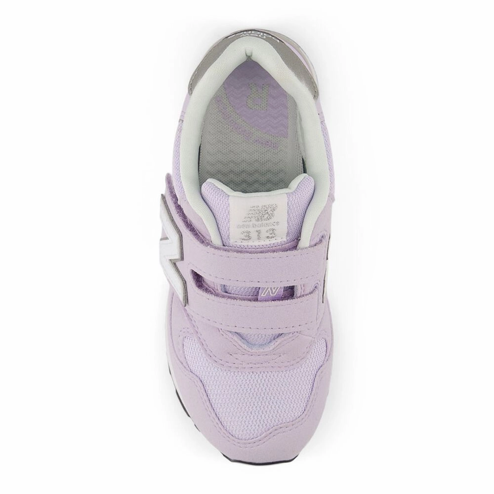 New Balance Kid's 313 Hook N' Loop Lavender Sneaker Shoes New Balance Hesi