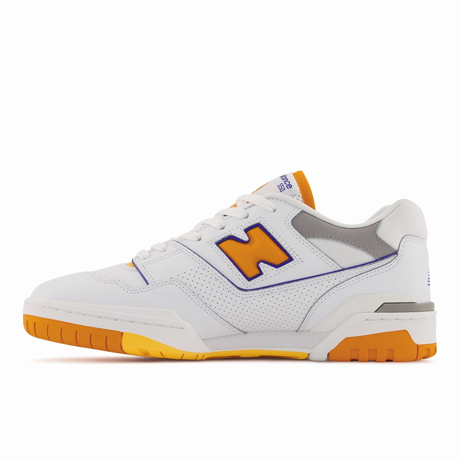 New Balance Men's 550 Lakers Shoes - White / Vibrant Orange / Purple New Balance 1000 Dark Royal