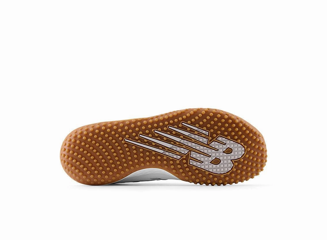 New Balance 550 Timberwolf New Balance Men's Fresh Foam 3000 V6 Turf Baseball Shoes - White with Gum Rubber - T3000TW6