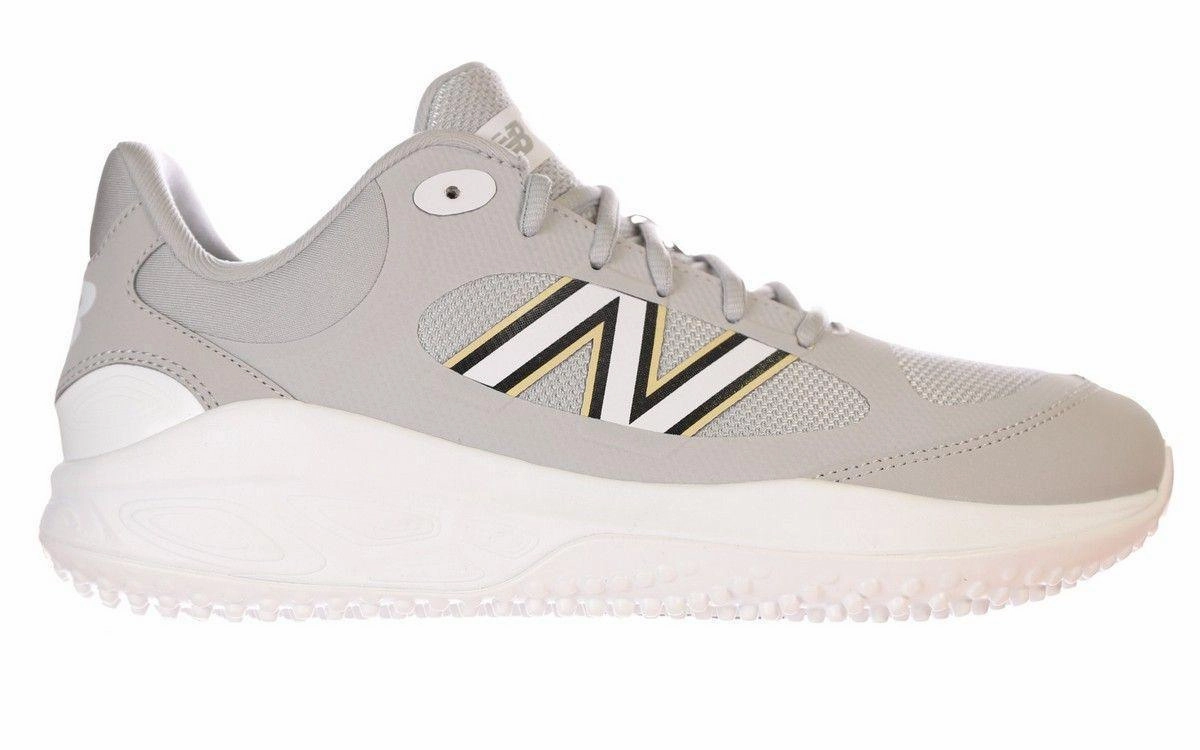 New Balance Lax Cleats New Balance Men's Fresh Foam 3000 v7 Turf Baseball Shoes - Grey Raincloud - T3000TG7