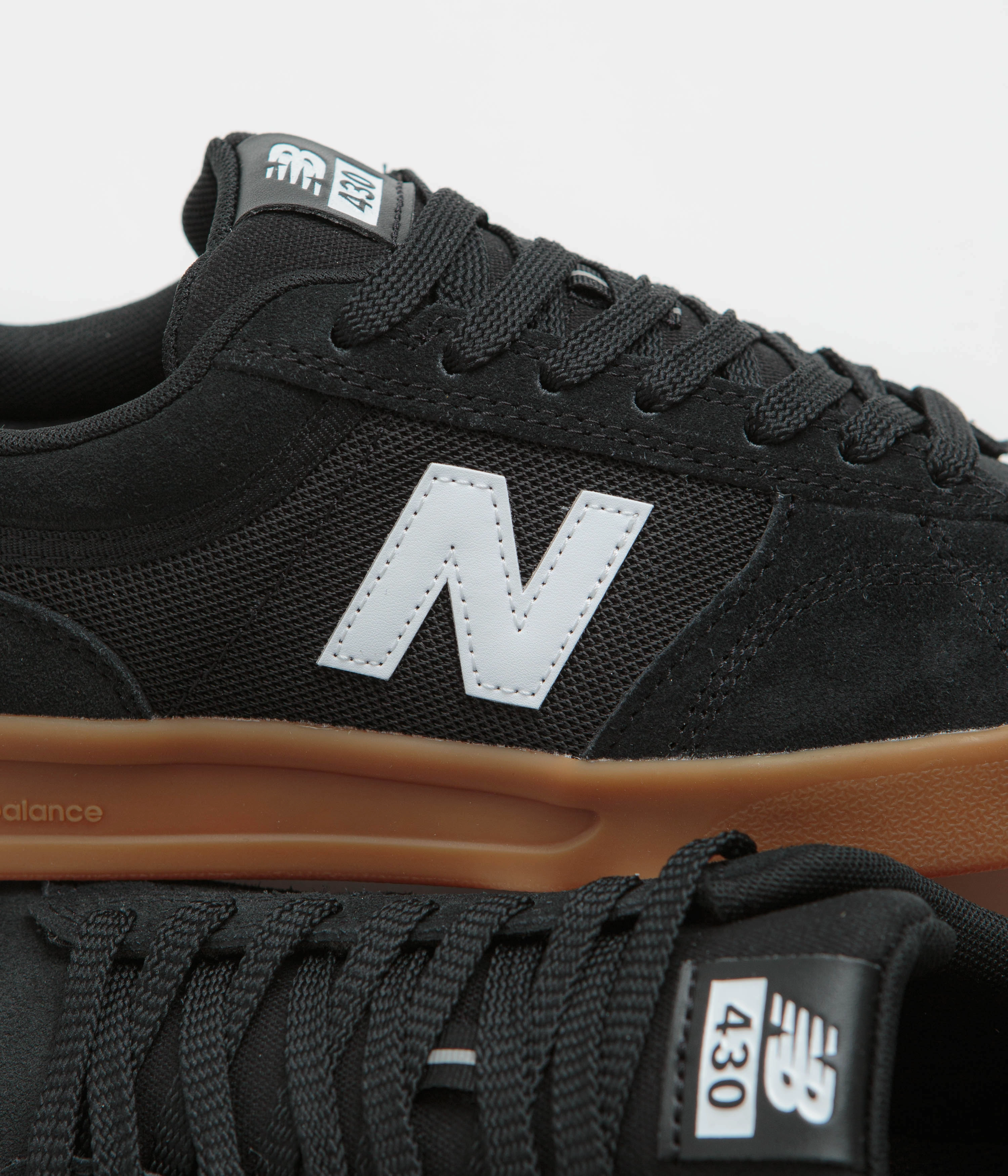 New Balance Numeric 430 Shoes - Black Steel Toe New Balance